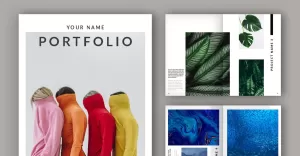 Minimalist Portfolio Layout. Magazine Templates