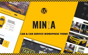 Minta  Taxi and Limousine WordPress Theme - TemplateMonster
