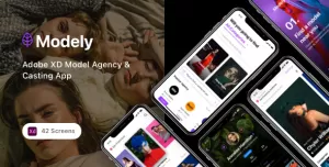 Modely - Adobe XD Model Agency & Casting App