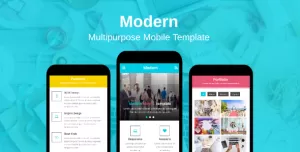 Modern - Multipurpose Mobile Template