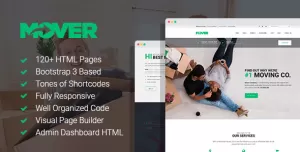 Mover - Local Moving & Storage Company Template with Page Builder