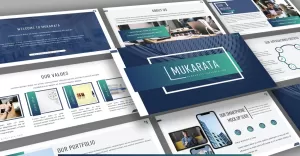 Mukarata Modern Company Presentation PowerPoint template