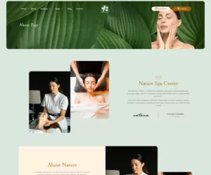 Nature - Spa & Massage Elementor Template Kit