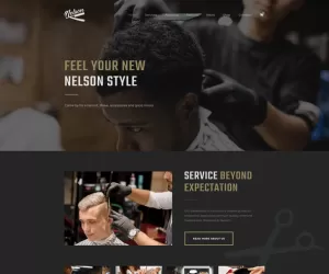 Nelson - Barbershop & Hairdresser Elementor Template Kit