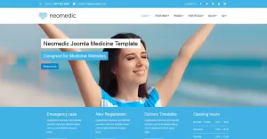 Neomedic Medical Joomla 5 Joomla 4 and Joomla 3 Template
