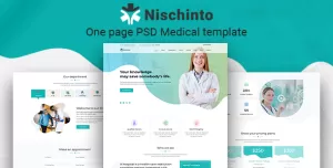 Nischinto - One page PSD Medical template