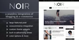 Noir - Blog & Shop WordPress Theme