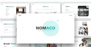 Nomaco Company Profile Powerpoint Template - TemplateMonster