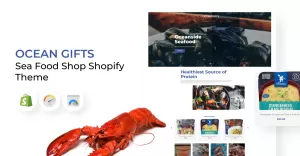 Ocean Gifts - Sea Food Shop Shopify Theme - TemplateMonster