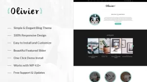 Olivier - A Responsive WordPress Blog Theme