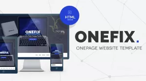 Onefix - Modern Creative Onepage Website Template - Themes ...