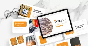 Onegrow – SEO Marketing PowerPoint Template - TemplateMonster