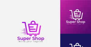 Online Super Shop Logo Design