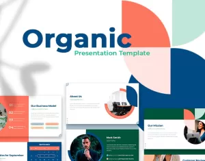 Organic Presentation PowerPoint template - TemplateMonster