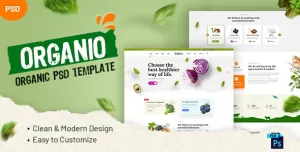 Organio - Organic PSD Template