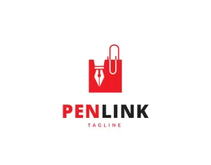 Pen Link Logo Template
