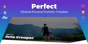 Perfect - Minimal Personal Portfolio Template
