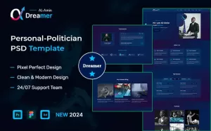 Personal Politician PSD Template