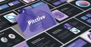 Pitctive - Creatief Pitch Deck Keynote-sjabloon