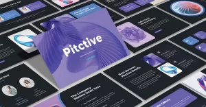 Pitctive – Šablona klíčové poznámky Creative Pitch Deck