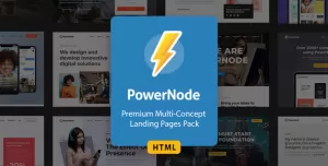 PowerNode - Multi-Concept Landing Pages HTML Template