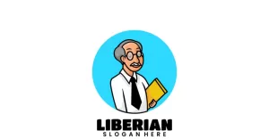 Professor Mascot Cartoon Logo
