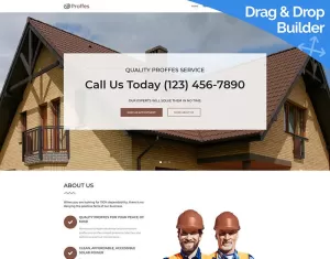 Proffes - Roof Services Moto CMS 3 Template - TemplateMonster