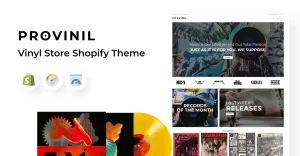 Provinil - Vinyl Store Shopify Theme - TemplateMonster