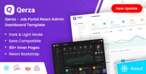 Qerza - Job Portal React Admin Dashboard Template