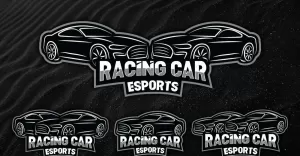 Racing Car Esports Mascot Logo Design-Brand Identity