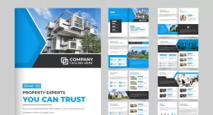 Real estate agency magazine template - TemplateMonster