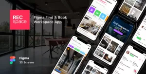 RECspace - Figma Find & Book Workspace App