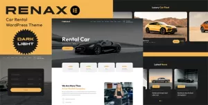 Renax - Car Rental Elementor WordPress Theme