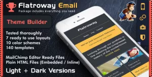 Responsive Email Template FlatroWay - Metro & Flat