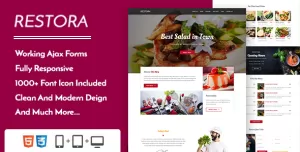 Restora - Restaurant Cafe & Bistro Template