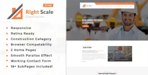 Right Scale - Construction Business HTML Template