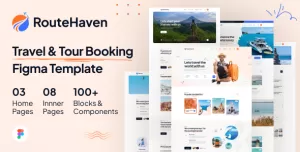 RouteHaven - Travel & Tour Booking Figma Template