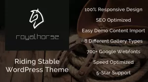 RoyalHorse - A Riding Stable WordPress Theme - Themes ...