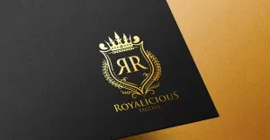 Royalicious - R letter Luxurious Logo Template