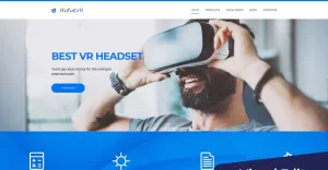 RufusVR - VR Startup Moto CMS 3 Template - TemplateMonster