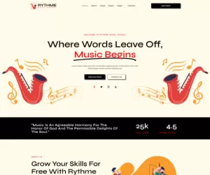 Rythme - Music School & Event Elementor Pro Template Kit