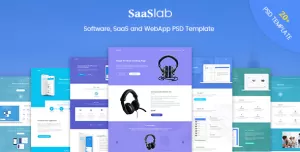 SaaSLab - Software, SaaS and WebApp PSD Template