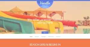 Šablona webových stránek Vanilla Water Park - TemplateMonster