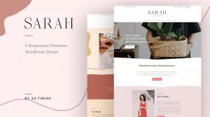 Sarah - Blog - Portfolio - Shop - WordPress Theme - Themes ...