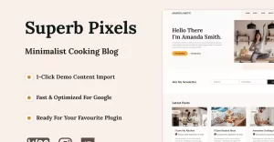 Schitterende pixels - Thema koken en eten - TemplateMonster