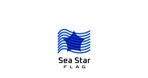 Sea Star Film Video Flat Logo