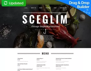 Seafood Restaurant Moto CMS 3 Template - TemplateMonster