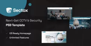 Sectox - CCTV & Security PSD Template
