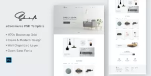 Sheli-Furniture e-Commerce Website Template Design
