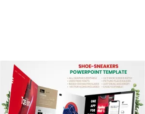 Shoe - Sneakers PowerPoint template